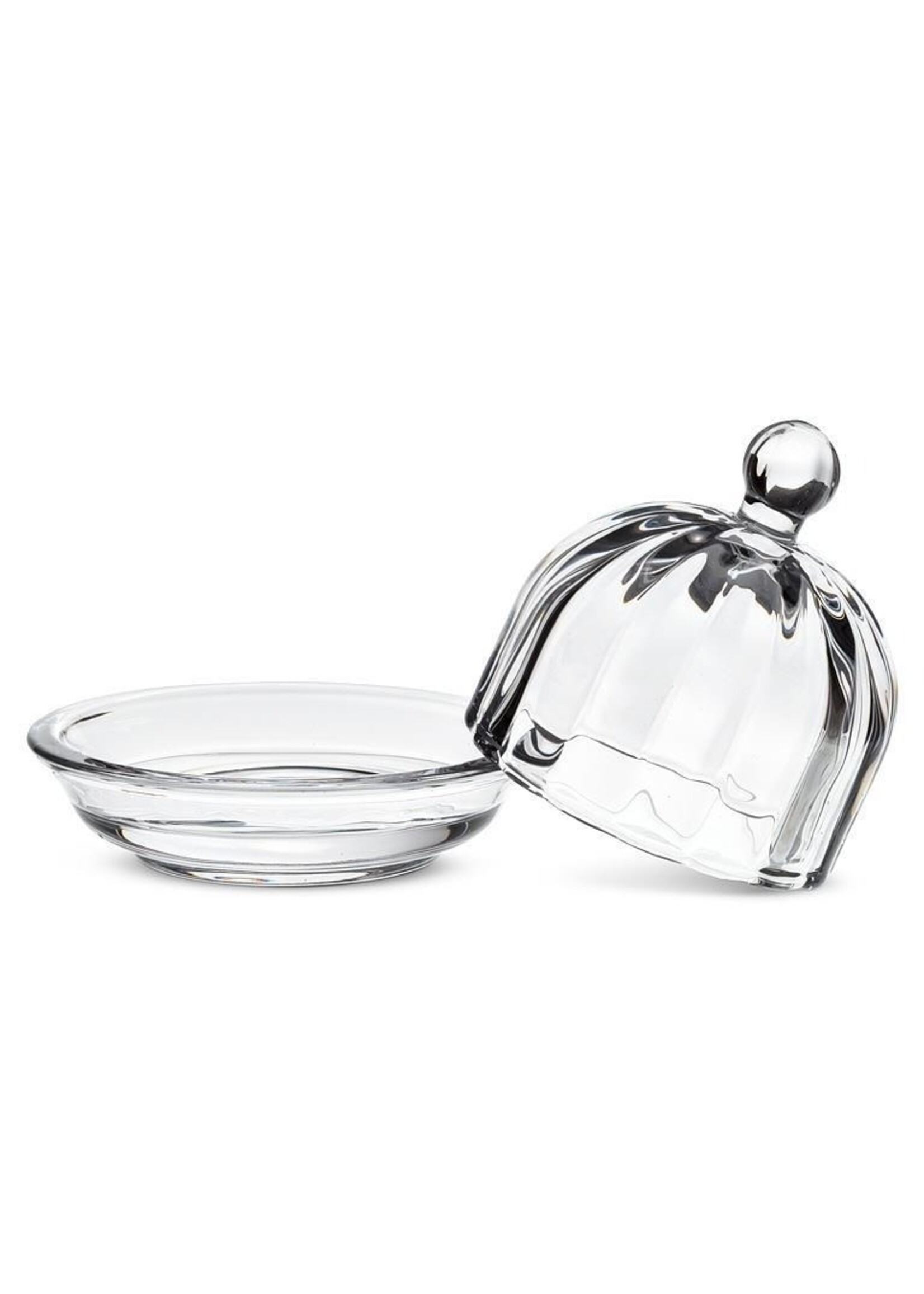 Small Optic Round Dish with Lid