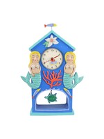 Beach Time Mermaid Mantle Clock