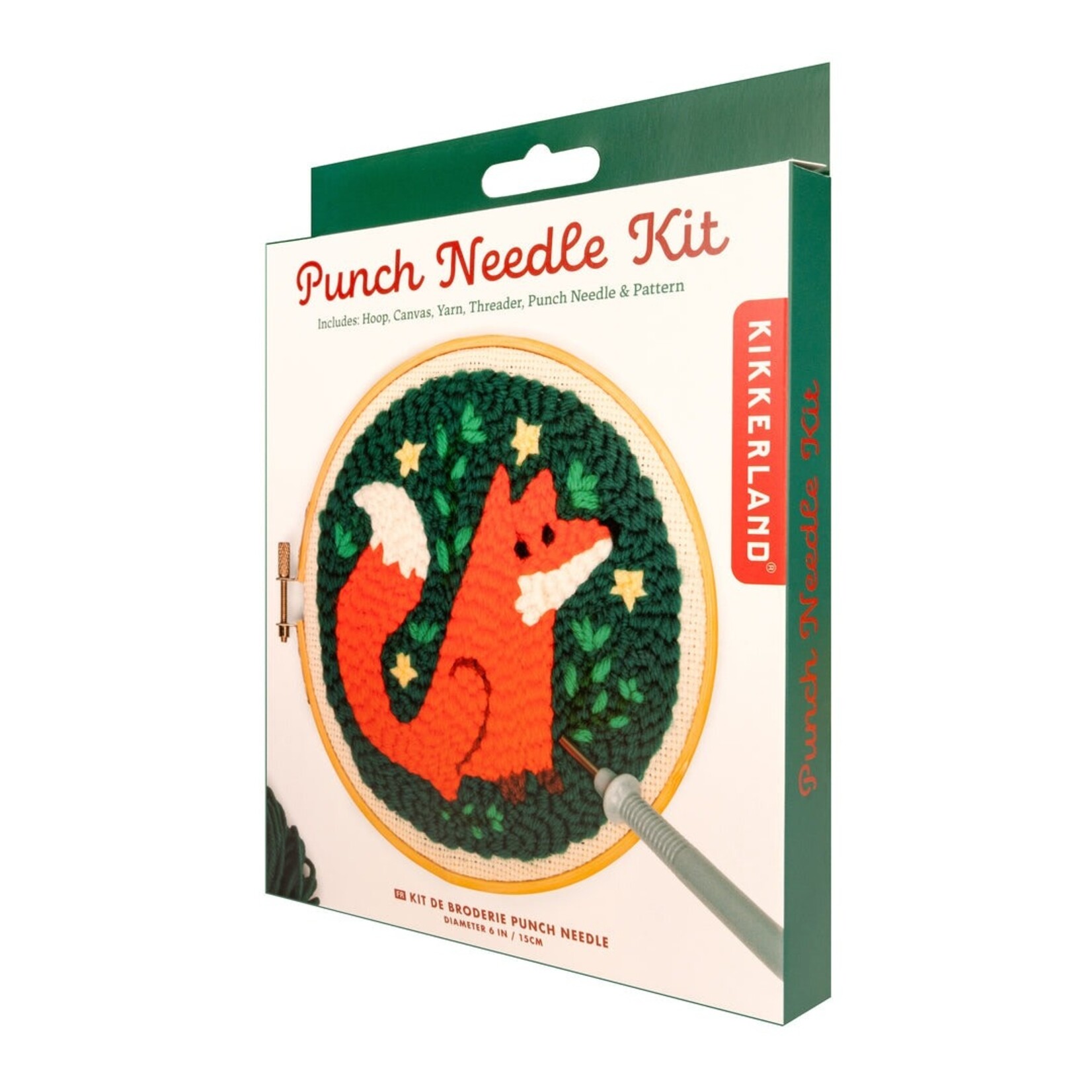 Kikkerland Fox Punch Needle Set