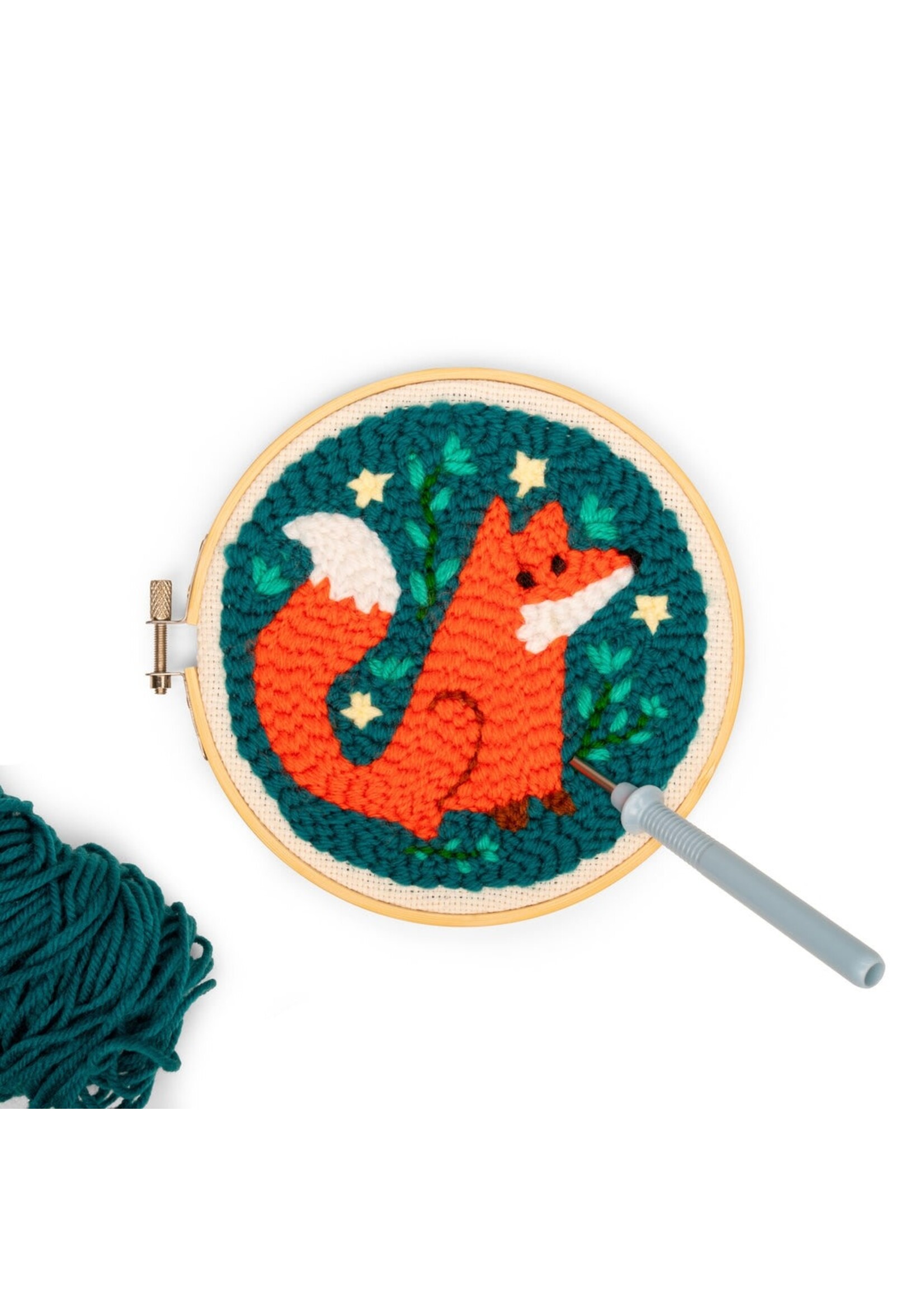 Kikkerland Fox Punch Needle Set