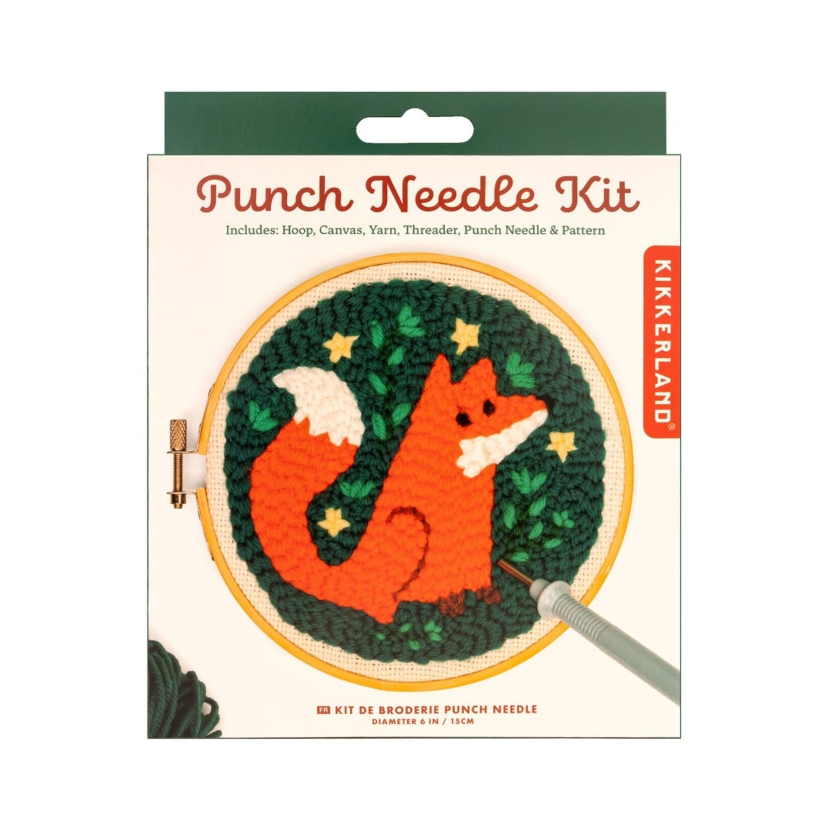 Kikkerland Fox Punch Needle Set