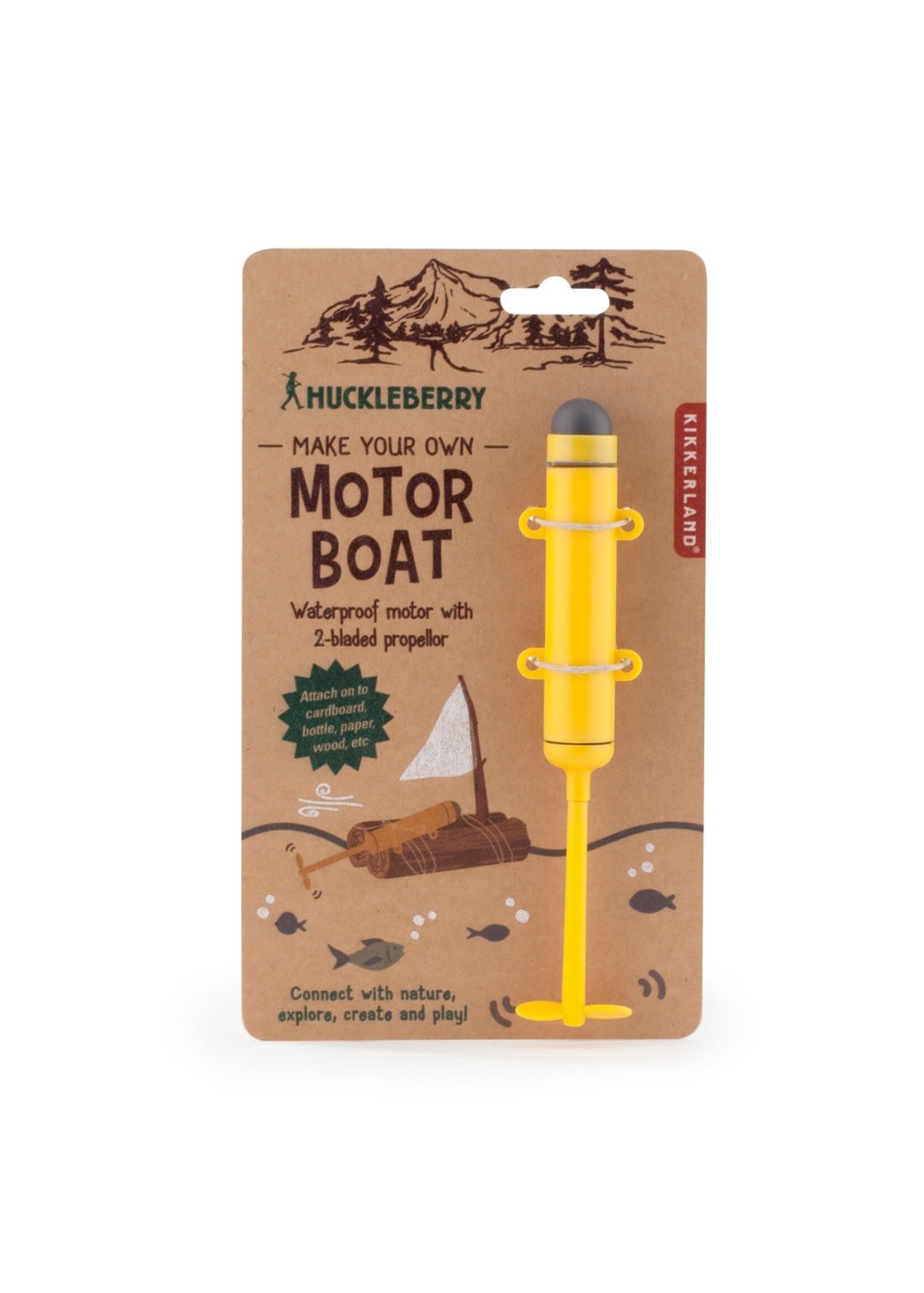 Kikkerland Make Your Own Motor Boat - Huckleberry