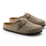 Birkenstock Boston Soft Foodbed - Taupe Suede