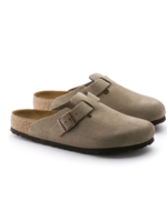 Birkenstock Boston Soft Foodbed - Taupe Suede