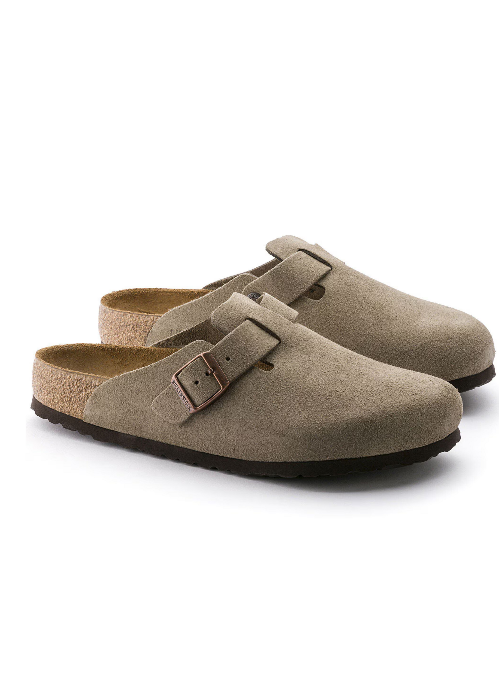 Birkenstock 0560771 - Boston Soft Foodbed - Taupe Suede