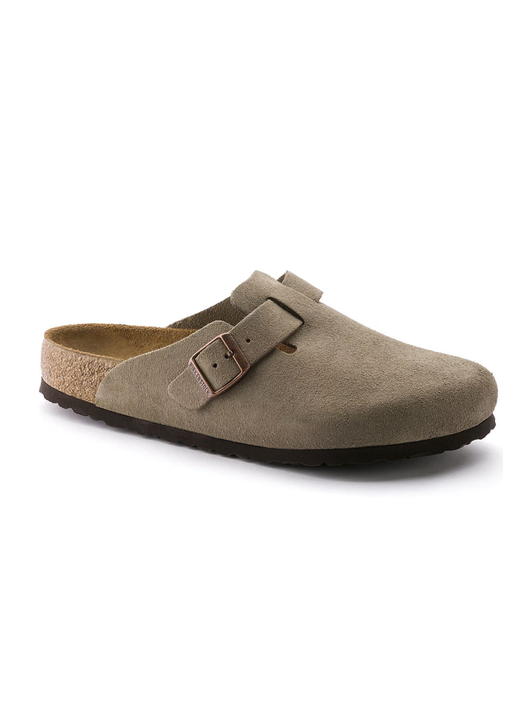 Birkenstock 0560771 - Boston Soft Foodbed - Taupe Suede