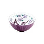 Native Northwest Porcelain Art Bowl - Purple Hummingbird