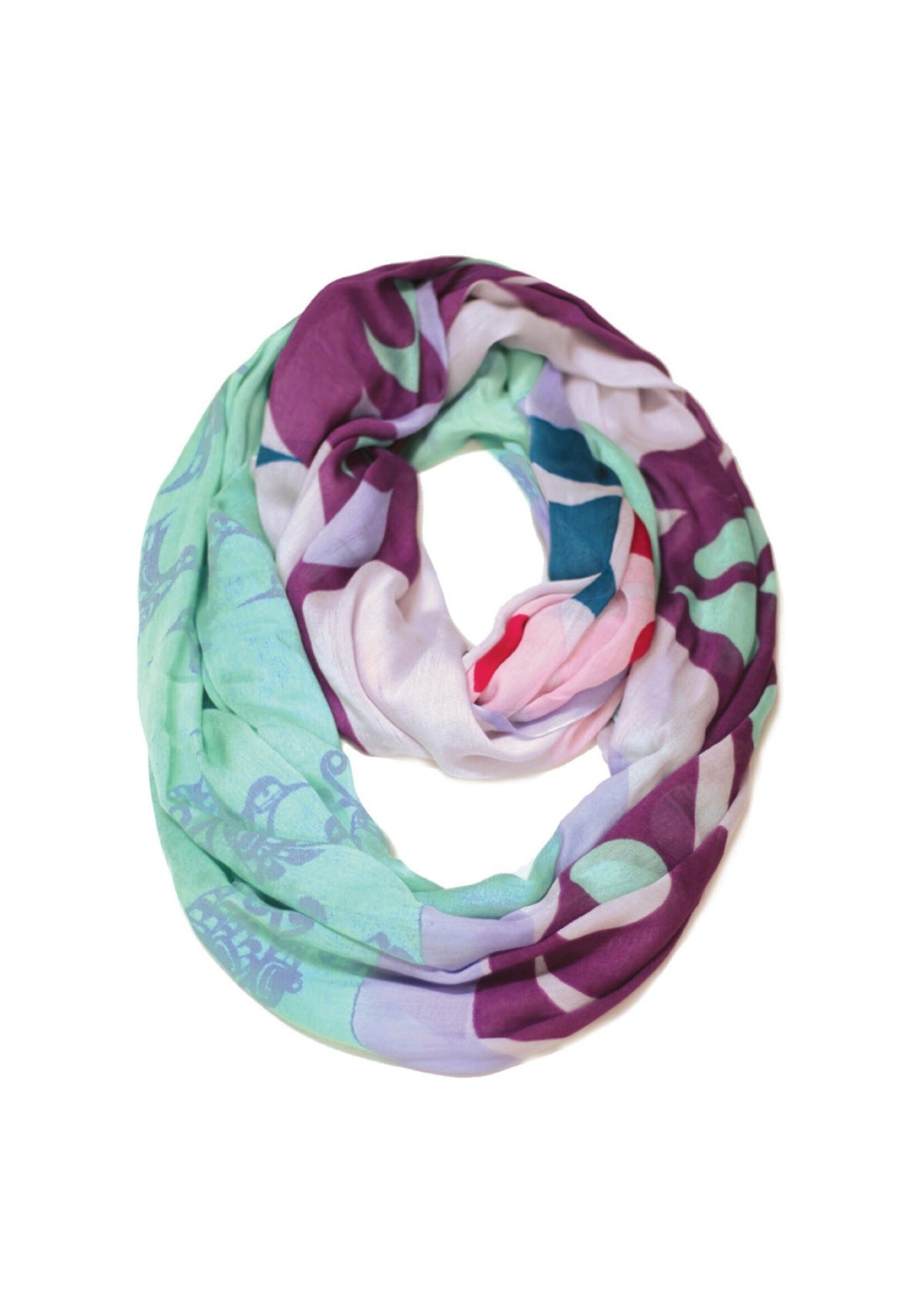CIRCLE SCARF - HUMMINGBIRD BY FRANCIS DICK