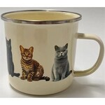 Alfresco Enamel Cat Mug