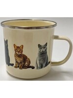 Alfresco Enamel Cat Mug