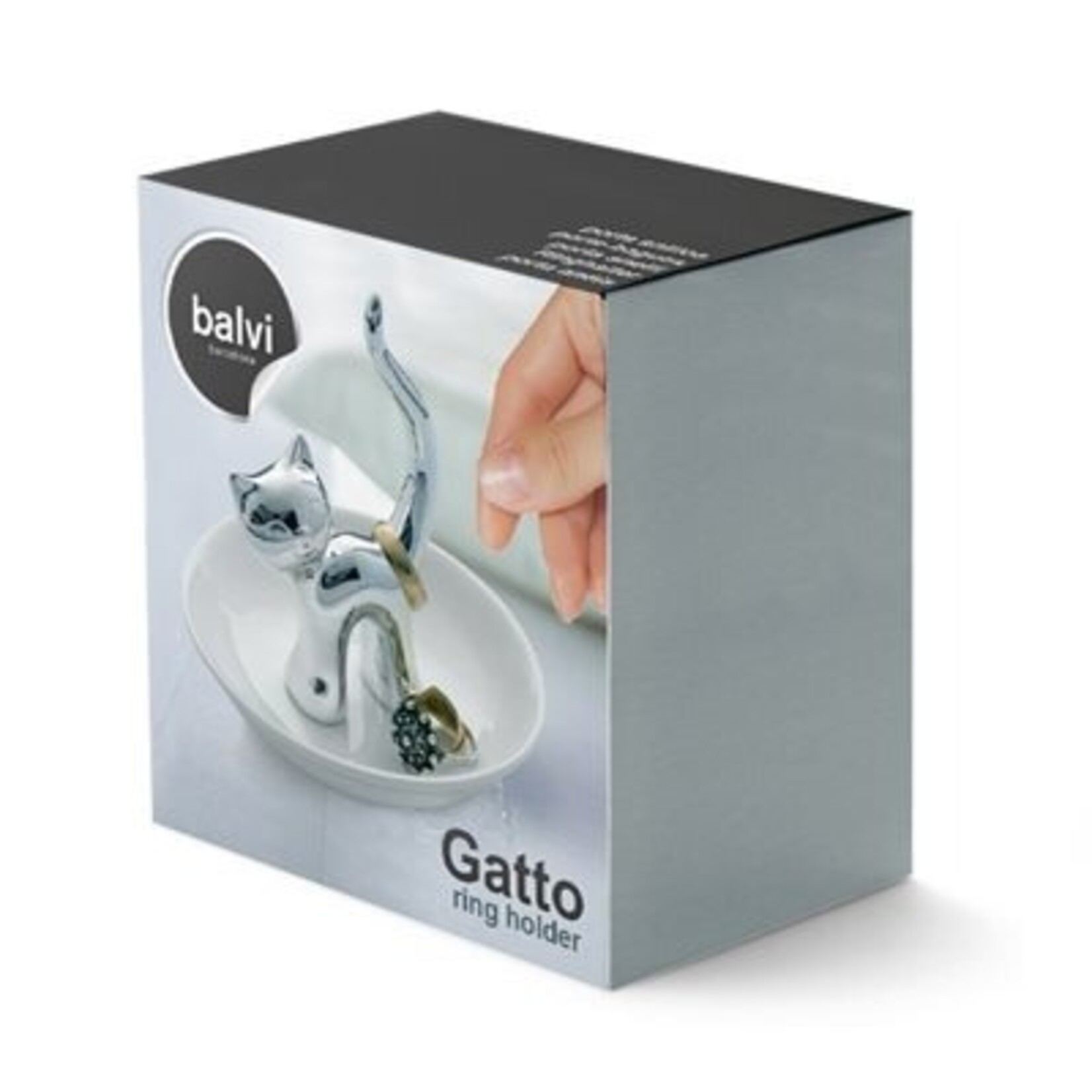 Gatto Ring Holder - Silver