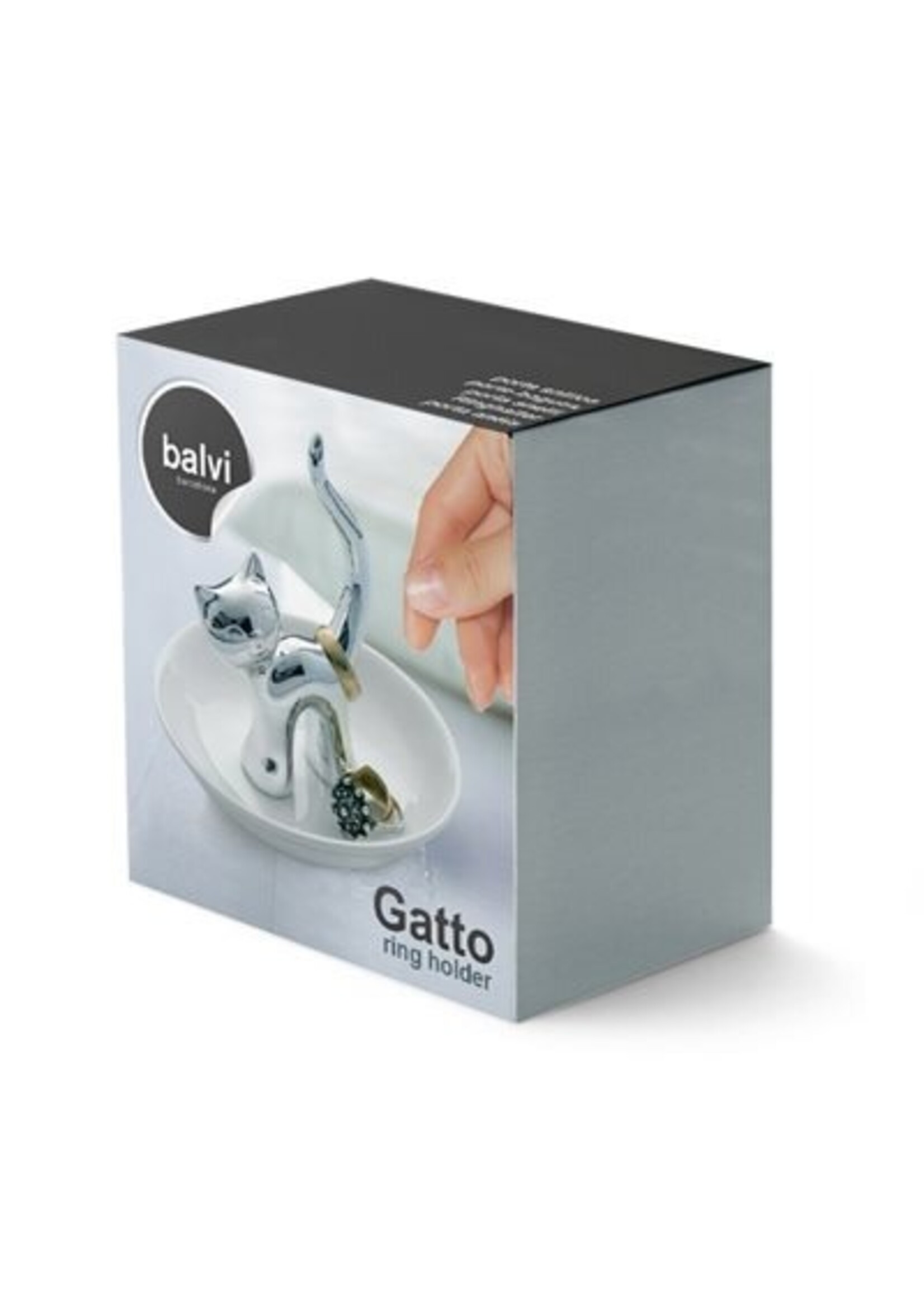 Gatto Ring Holder - Silver