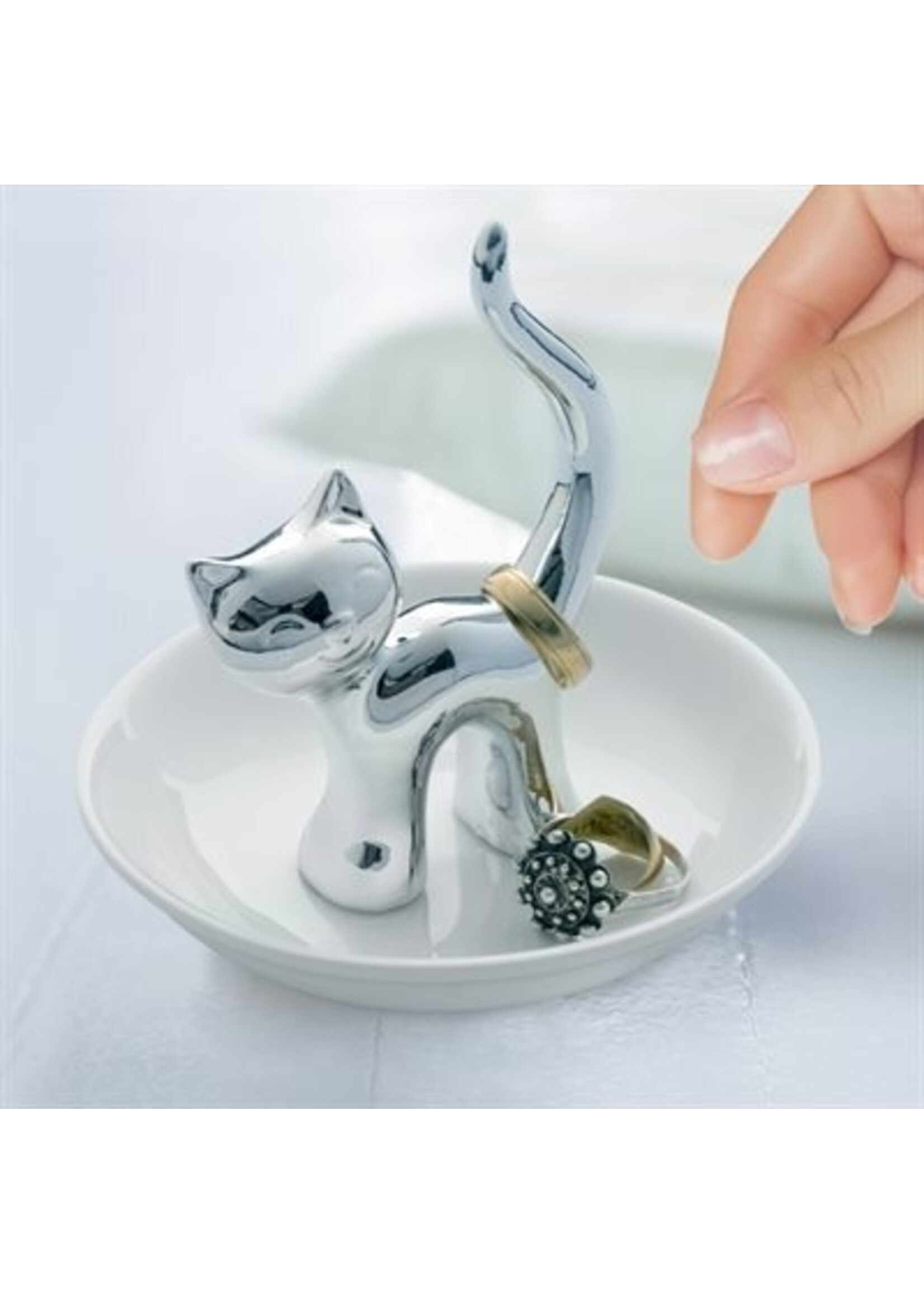 Gatto Ring Holder - Silver