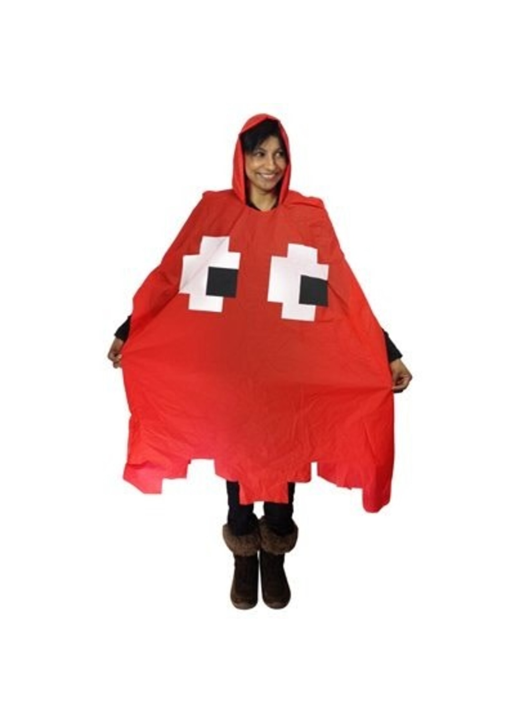 Retro Arcade Poncho - Red