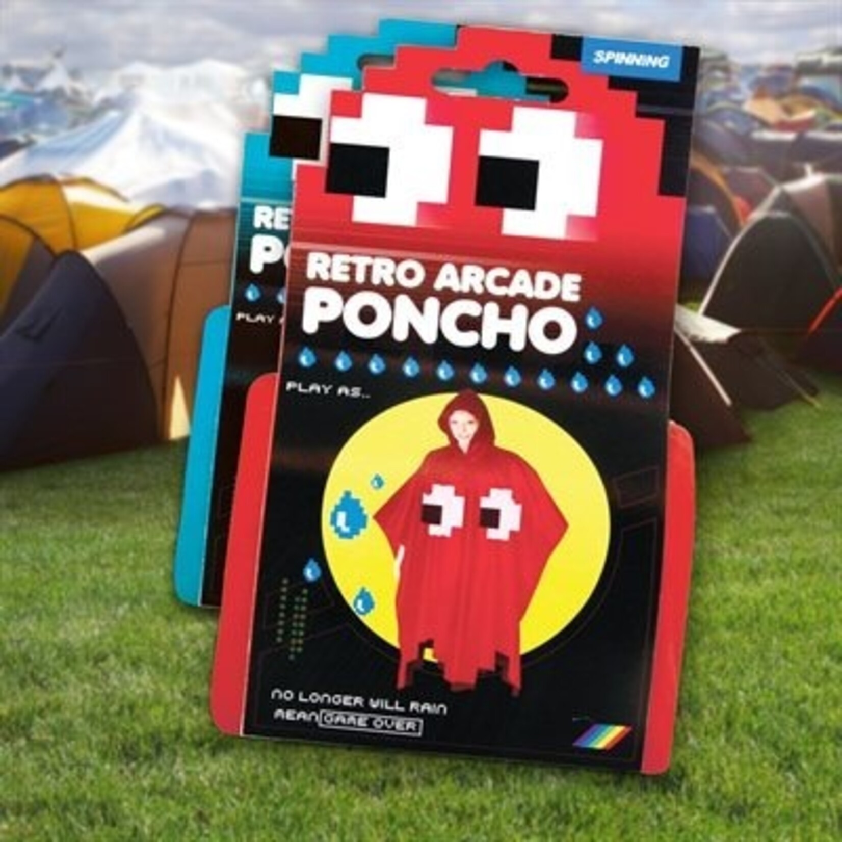 Retro Arcade Poncho - Red