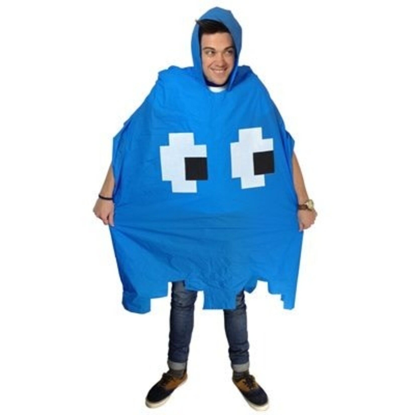 Retro Arcade Poncho - Blue