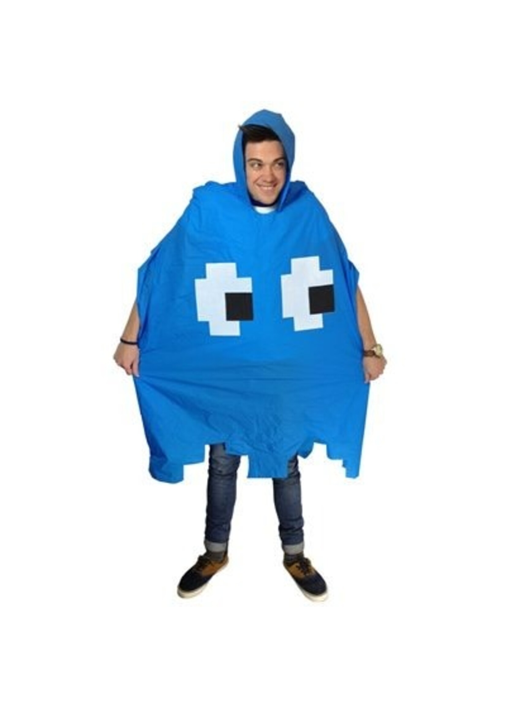Retro Arcade Poncho - Blue