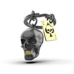 Keychain - Black Skull/Ace of Spades