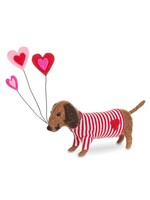 Valentine Dachshund with Hearts