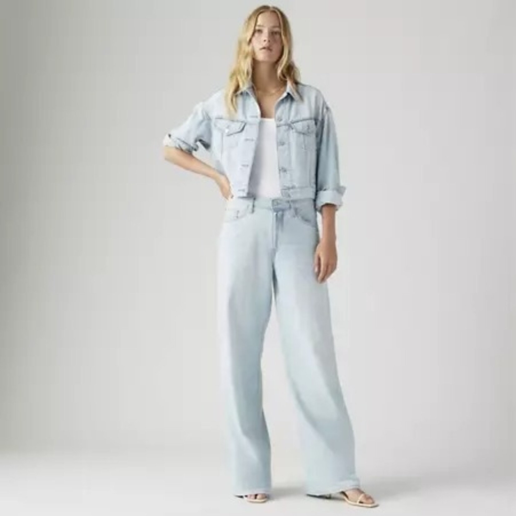 Levi Strauss Canada A87010008 - XL Baggy Straight Linen + Denim Women's Jeans