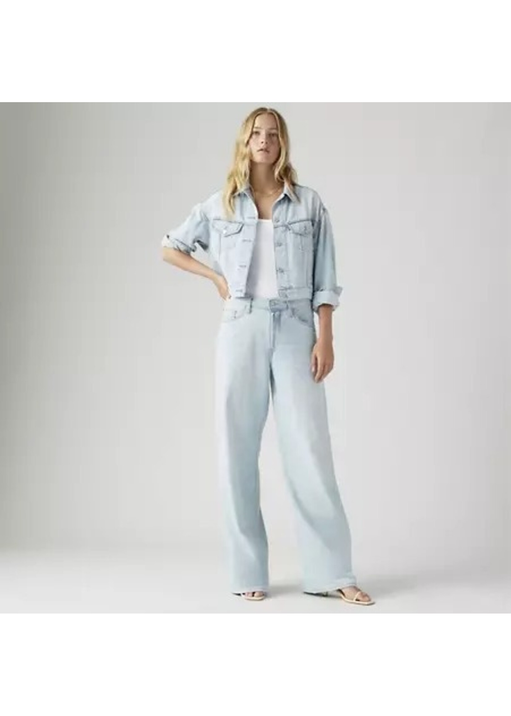 Levi Strauss Canada A87010008 - XL Baggy Straight Linen + Denim Women's Jeans