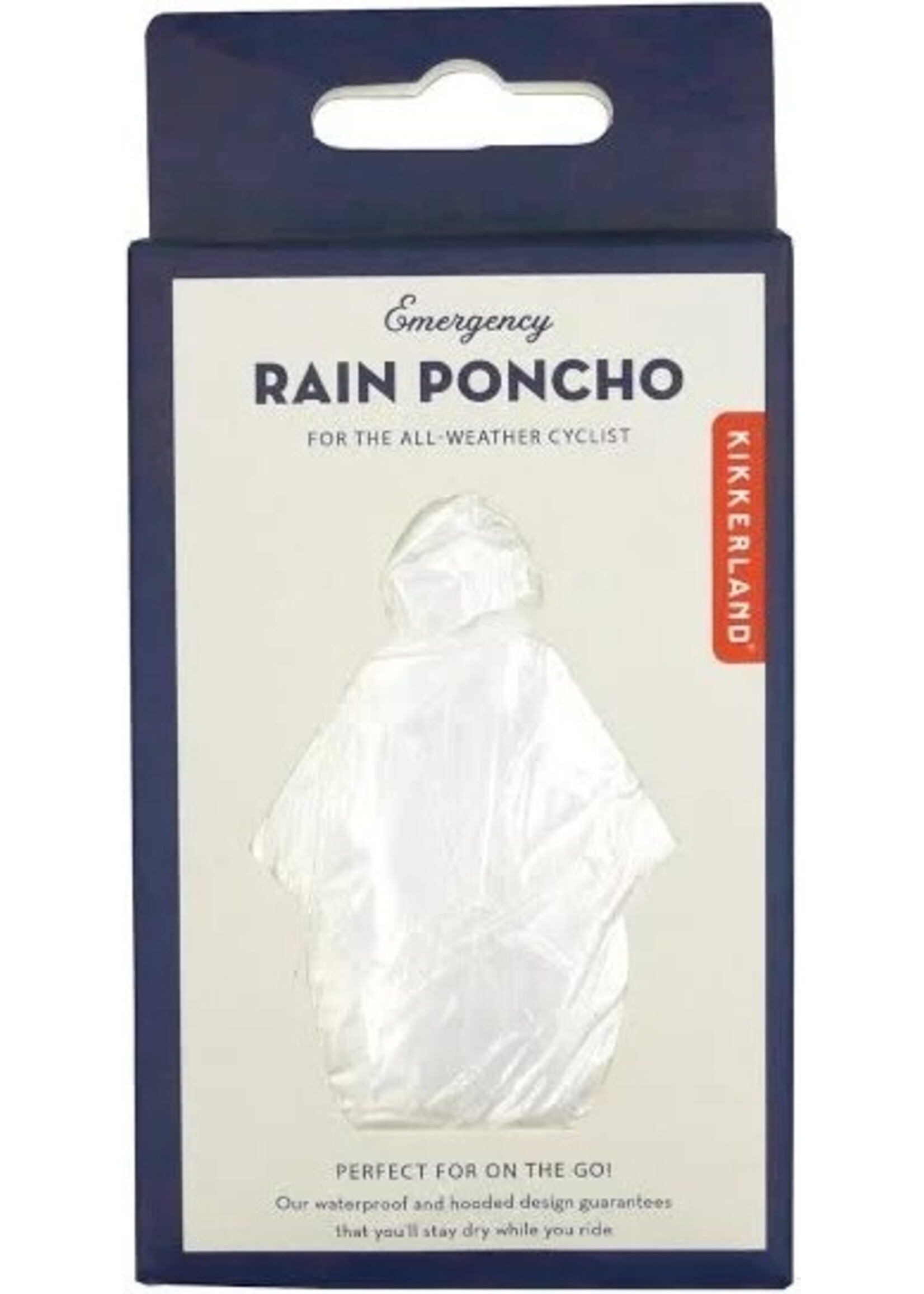 Kikkerland Emergency Rain Poncho (Assorted Colours)