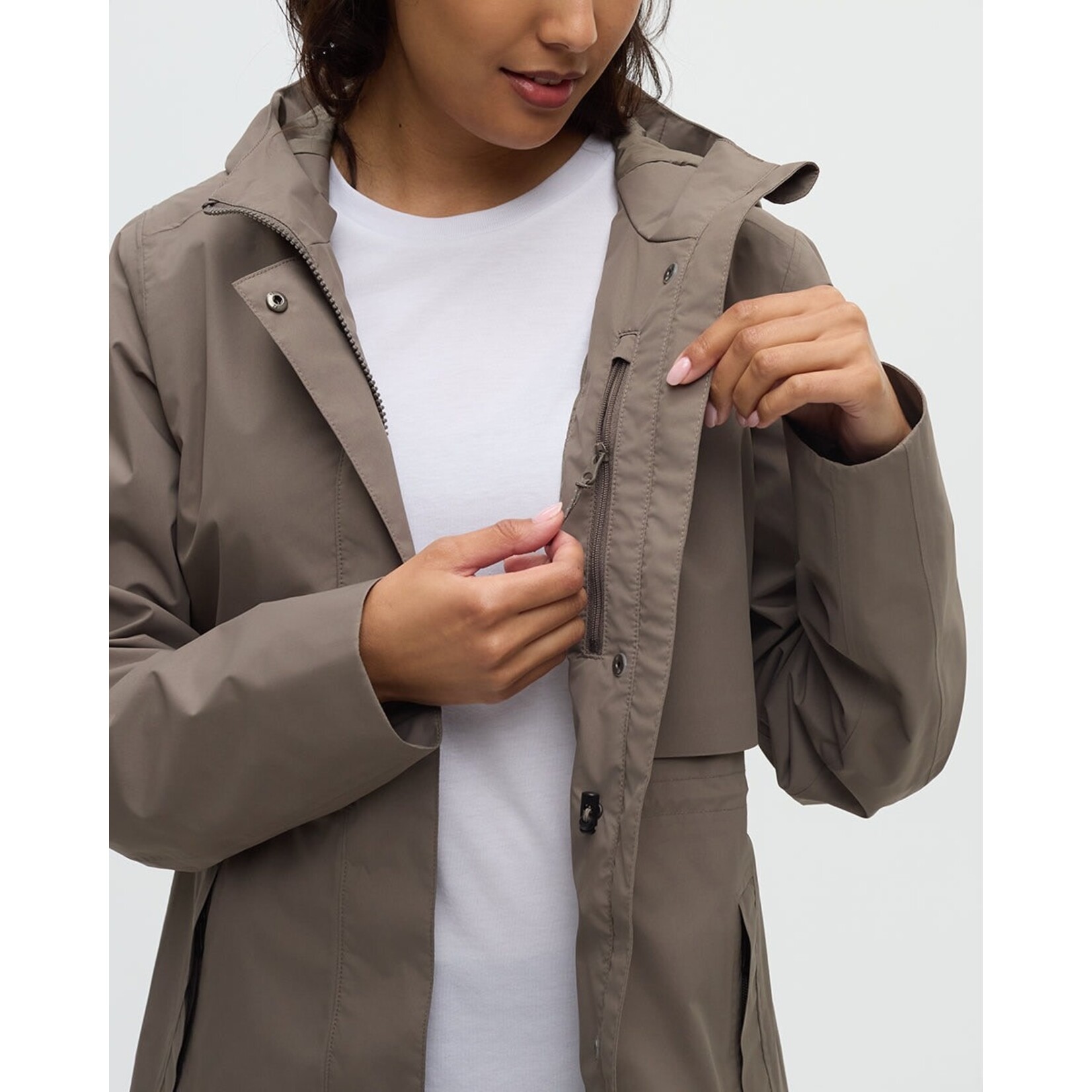 Tentree Women's Nimbus Long Rain Jacket