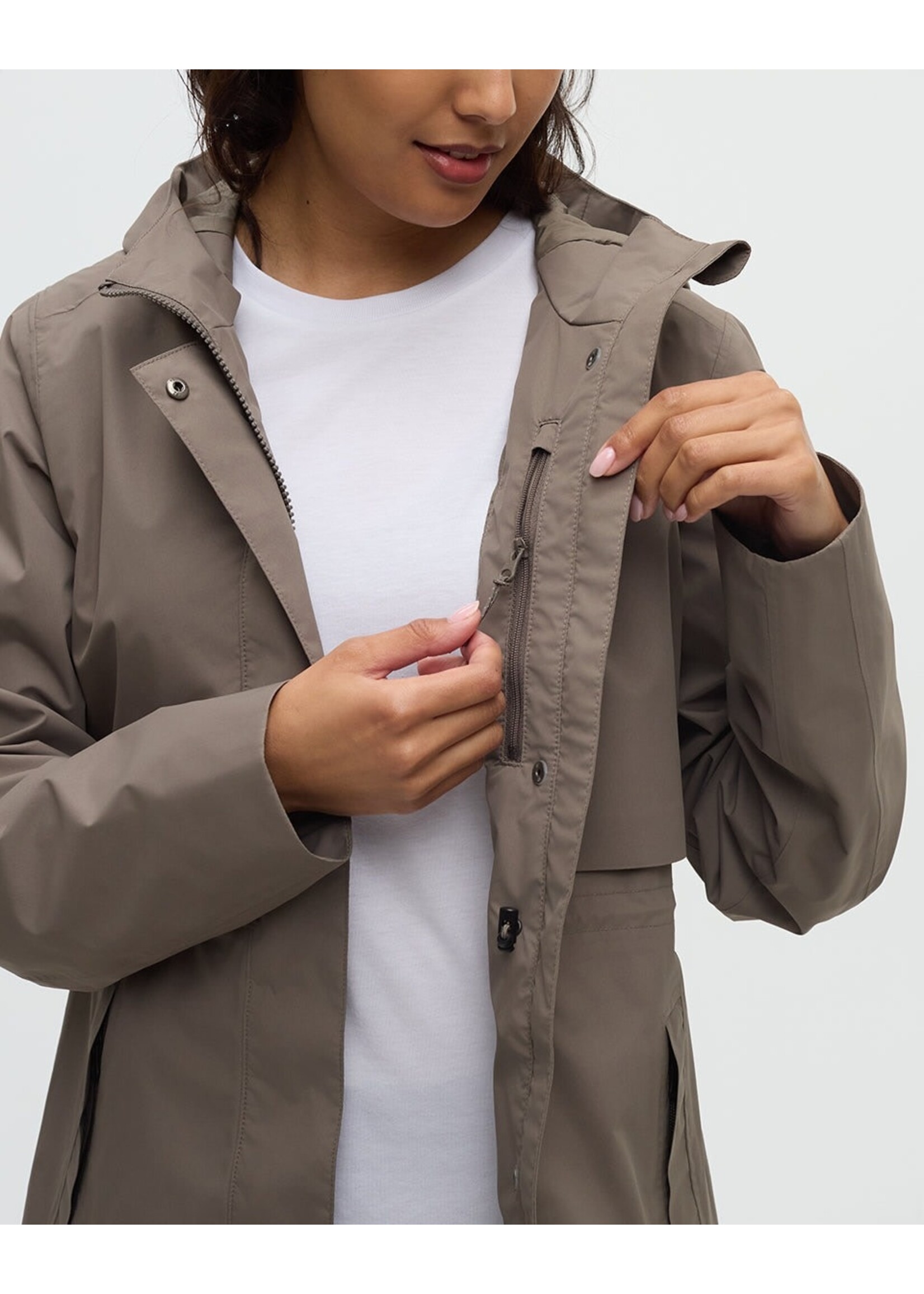 Tentree Women's Nimbus Long Rain Jacket