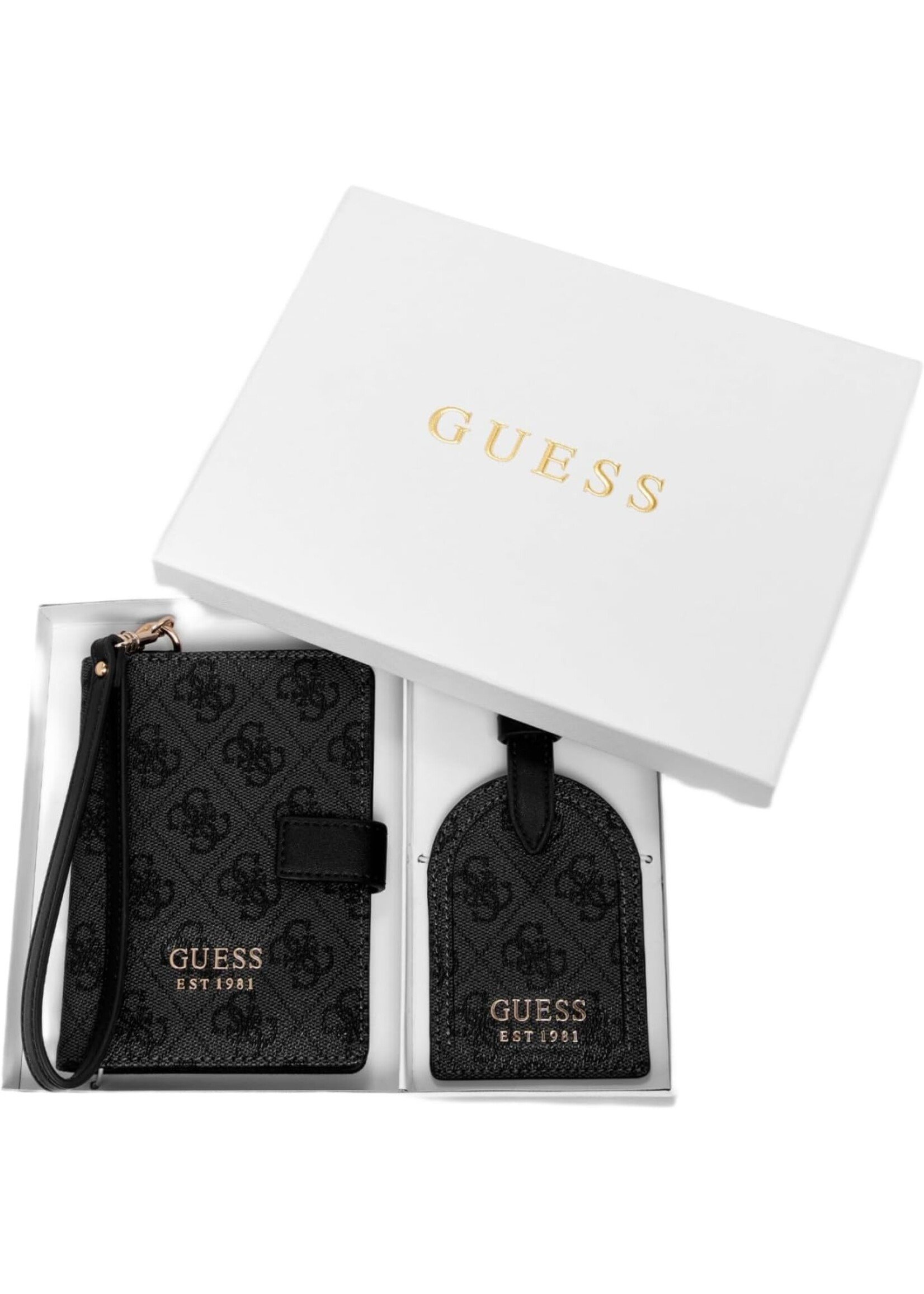 Guess Orlina Travel Boxed Luggage Tag and Passport Case