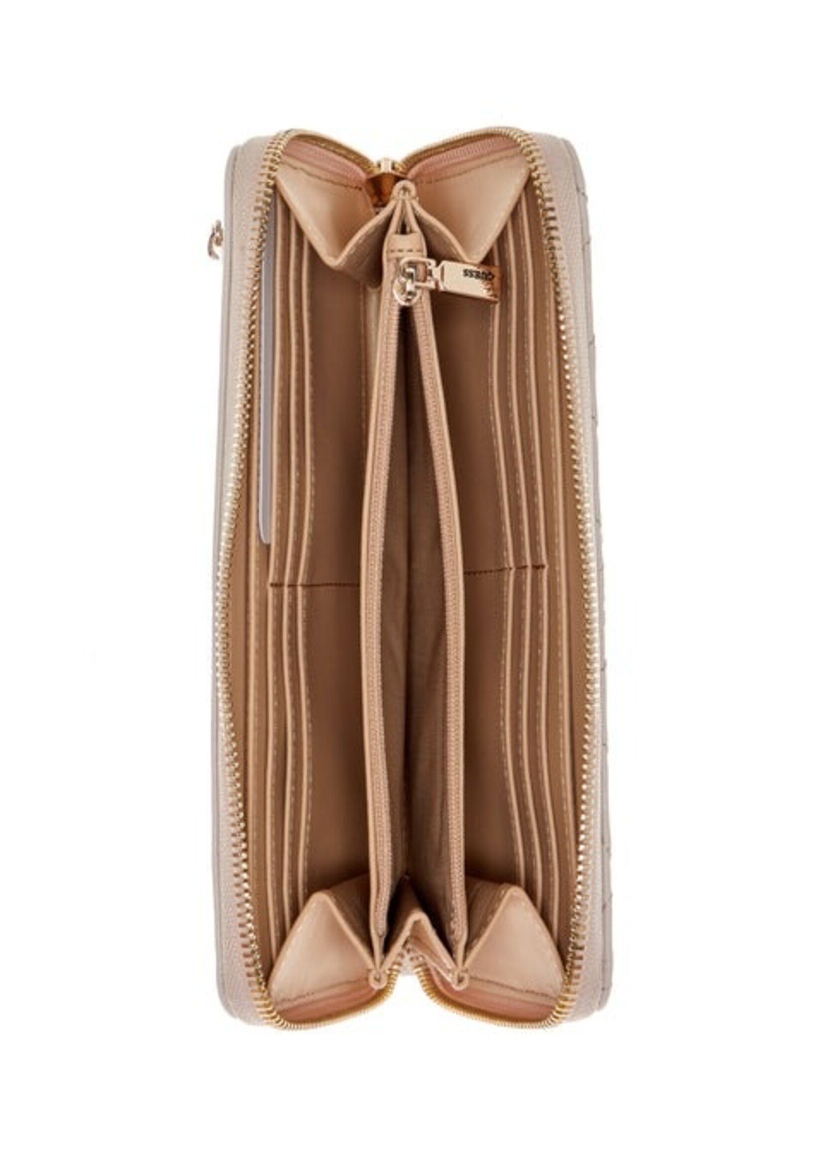 Guess Anadela Zip-Around Wallet - Taupe