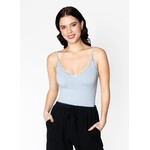 C'est Moi Bamboo Tank with Lace Trim