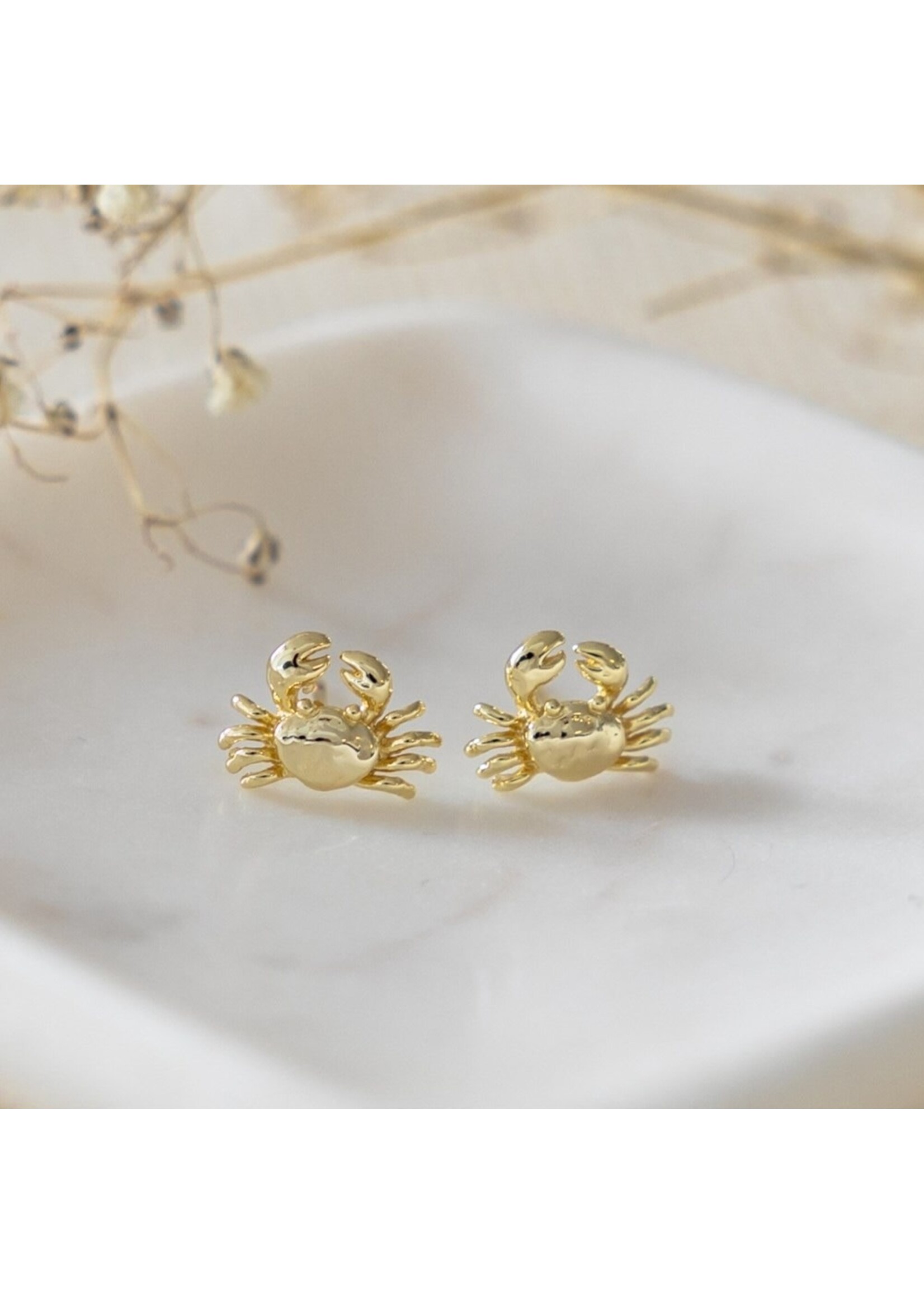 Glee Tiny Crab Stud Earrings