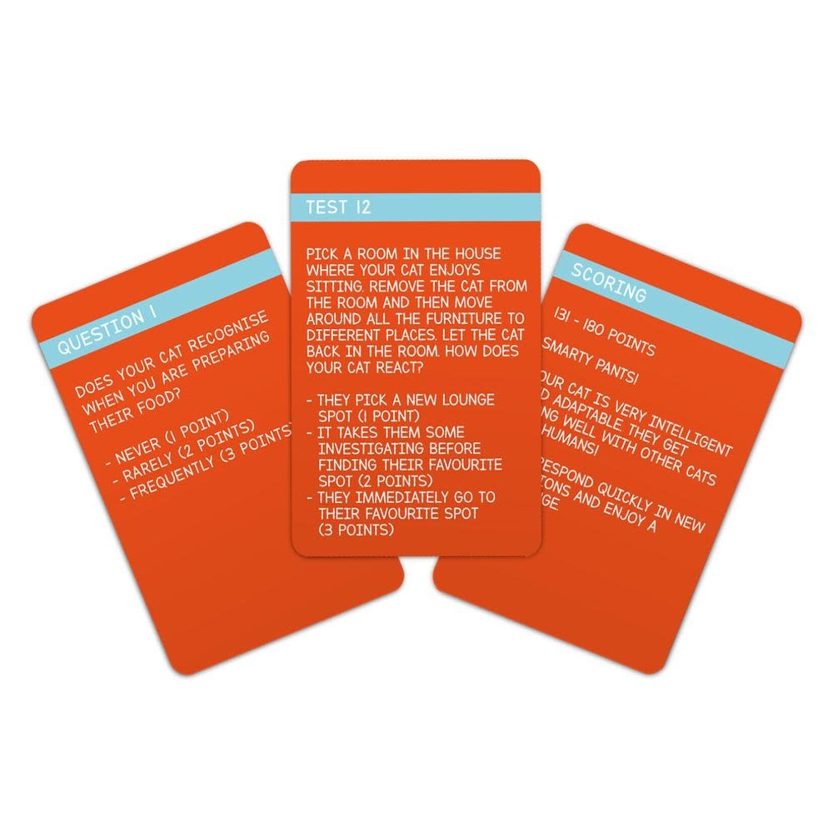 Gift Republic Cat IQ Test - 100 Cards