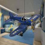 Panam Décor & Gifts Blue Single Prop Metal Plane