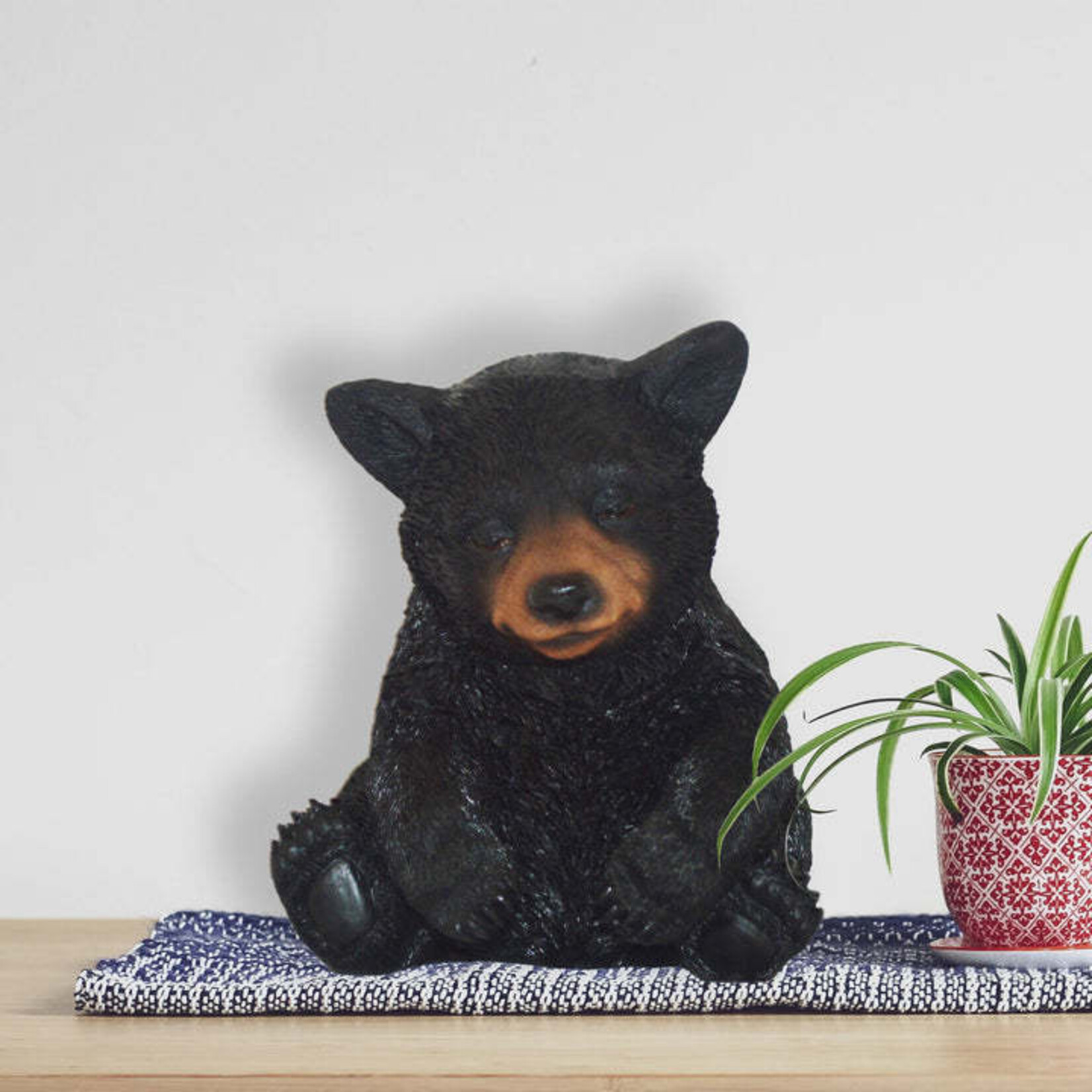 Panam Décor & Gifts Resting Black Bear Cub Figurine