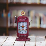 Panam Décor & Gifts Red Fancy Gas Pump Clock