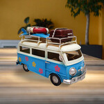 Panam Décor & Gifts Blue Metal Beach VW Bus