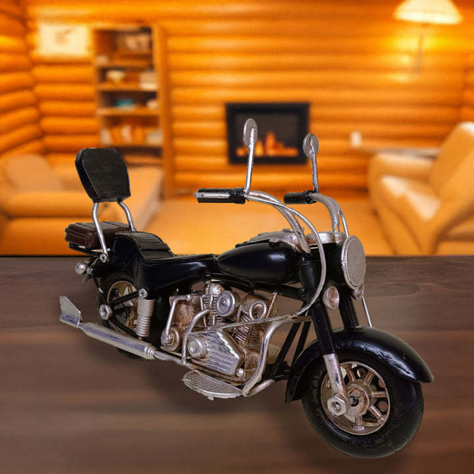 Panam Décor & Gifts Vintage Black Motorcycle
