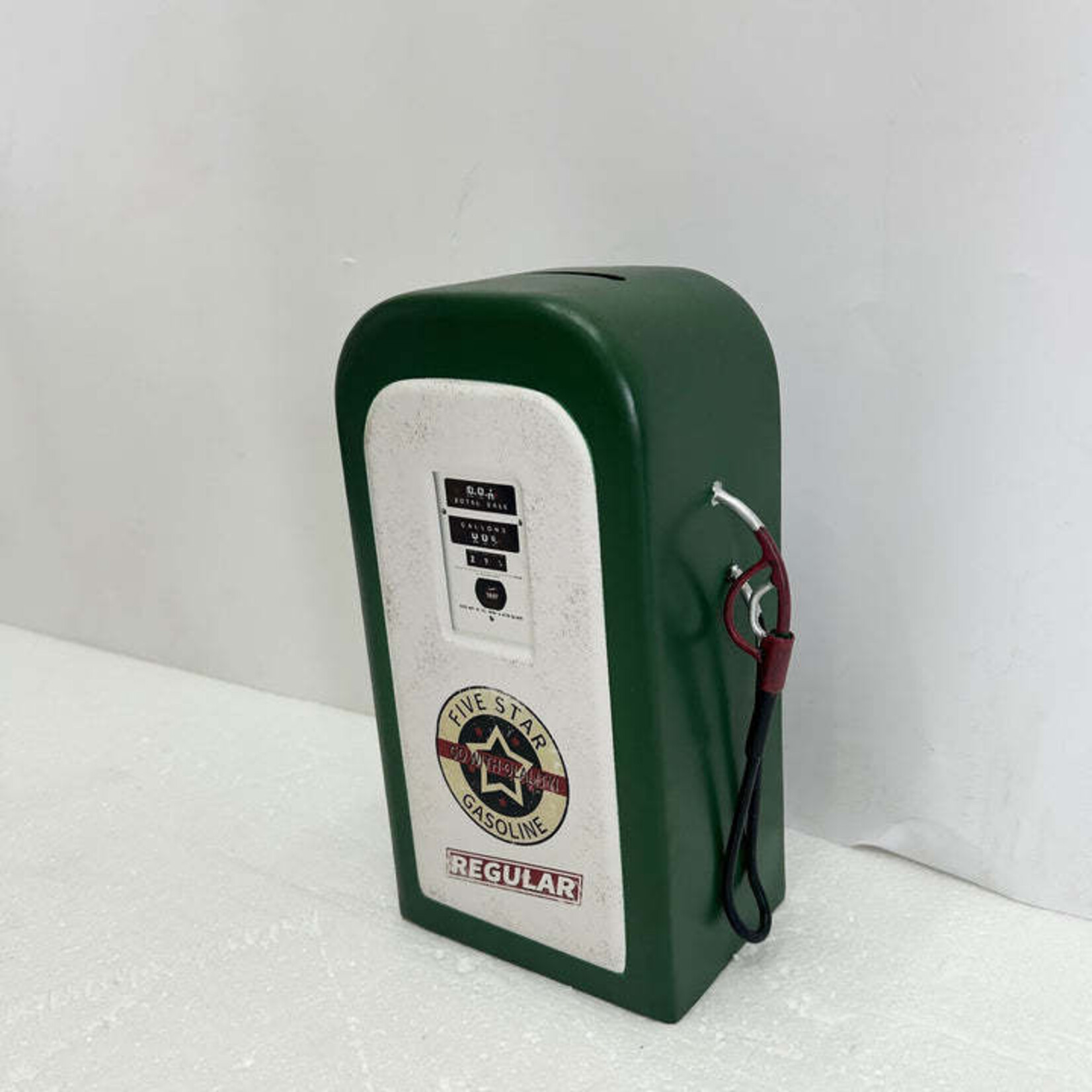Panam Décor & Gifts Green Gas Pump Bank
