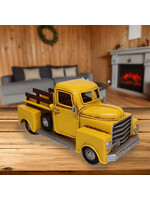 Panam Décor & Gifts Vintage Yellow Pickup Truck Figurine