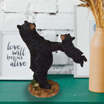 Panam Décor & Gifts Black Bear Mother Swinging Her Cub Figurine