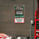 Dad's Fix-It Shop Sign