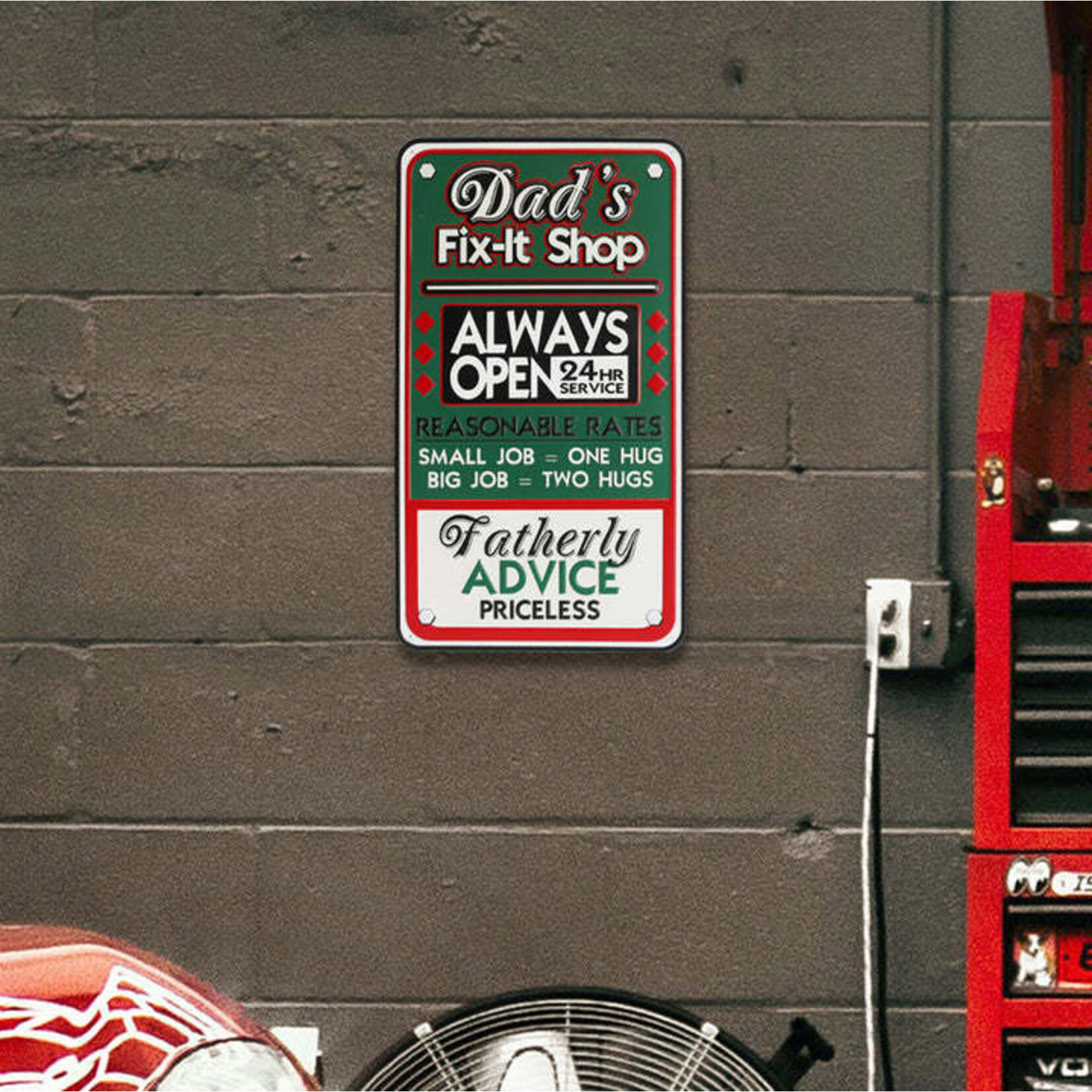 Panam Décor & Gifts Dad's Fix-It Shop Sign