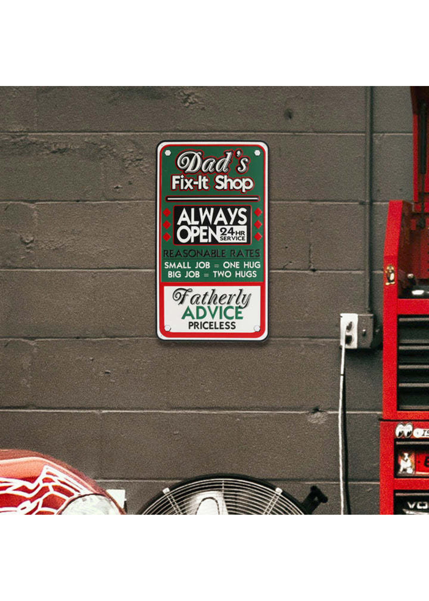 Panam Décor & Gifts Dad's Fix-It Shop Sign