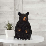 Panam Décor & Gifts Mother and Cubs Black Bears Figurine