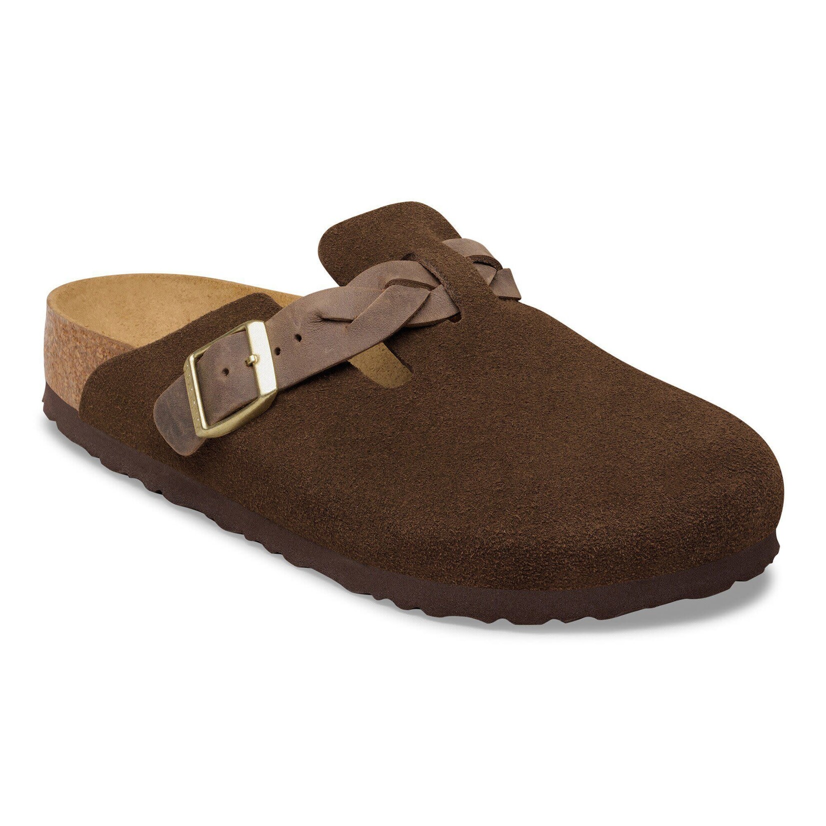 Birkenstock 1031716 - Boston Braided Suede Leather Clog (Carafe)
