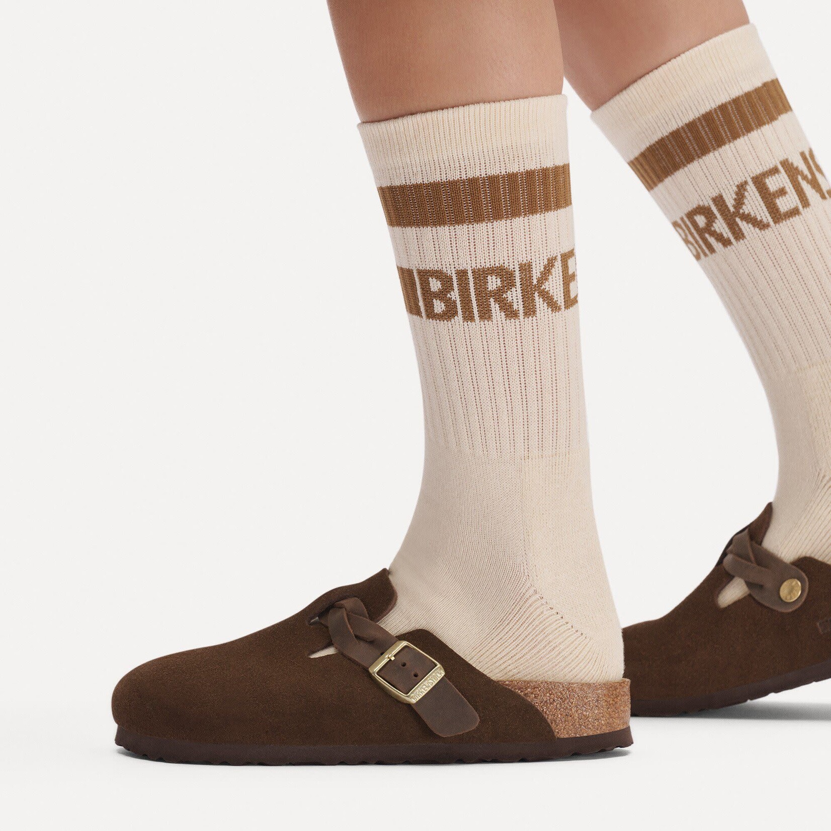 Birkenstock 1031716 - Boston Braided Suede Leather Clog (Carafe)