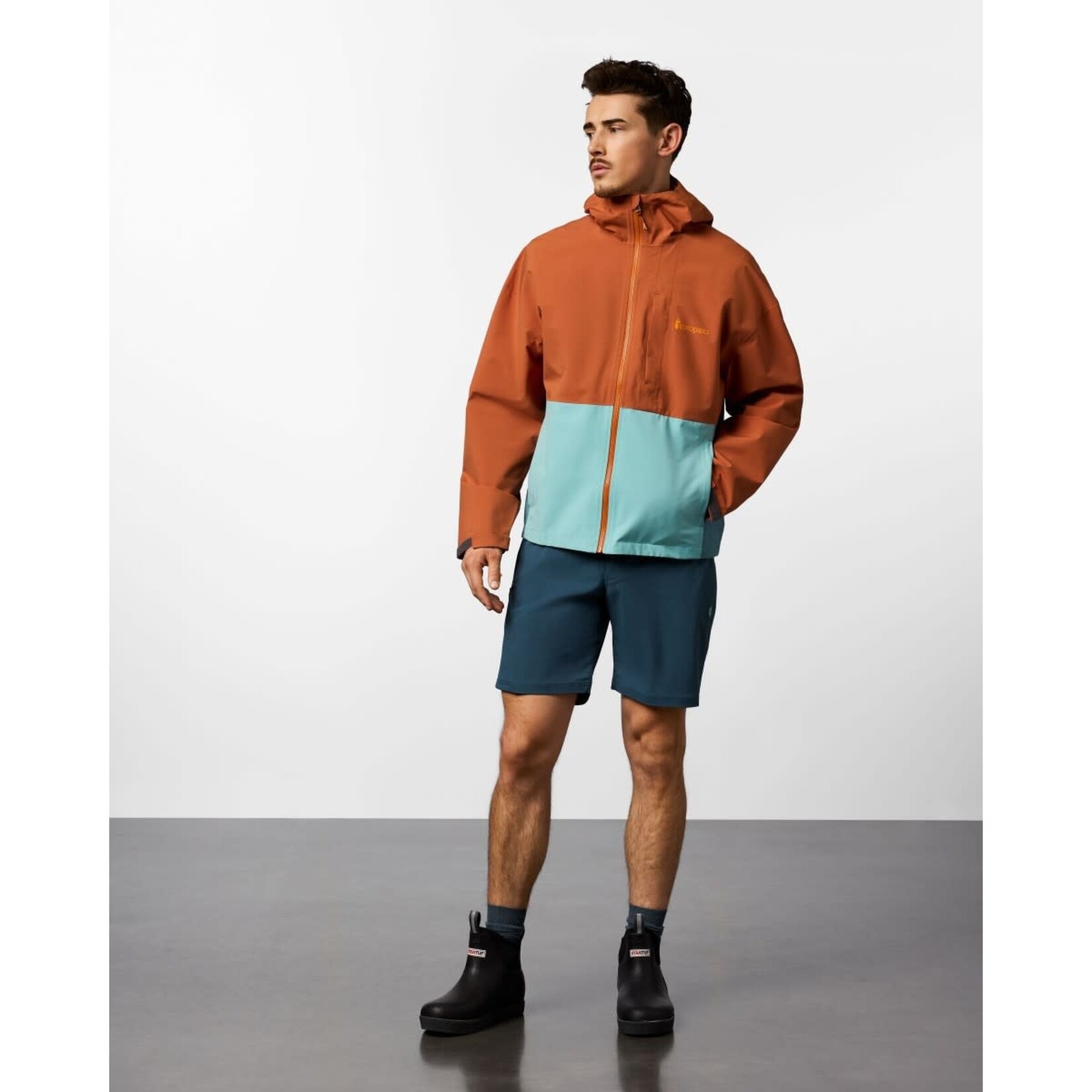 Cotopaxi Men's Cielo Rain Jacket - Whiskey/Tidepool