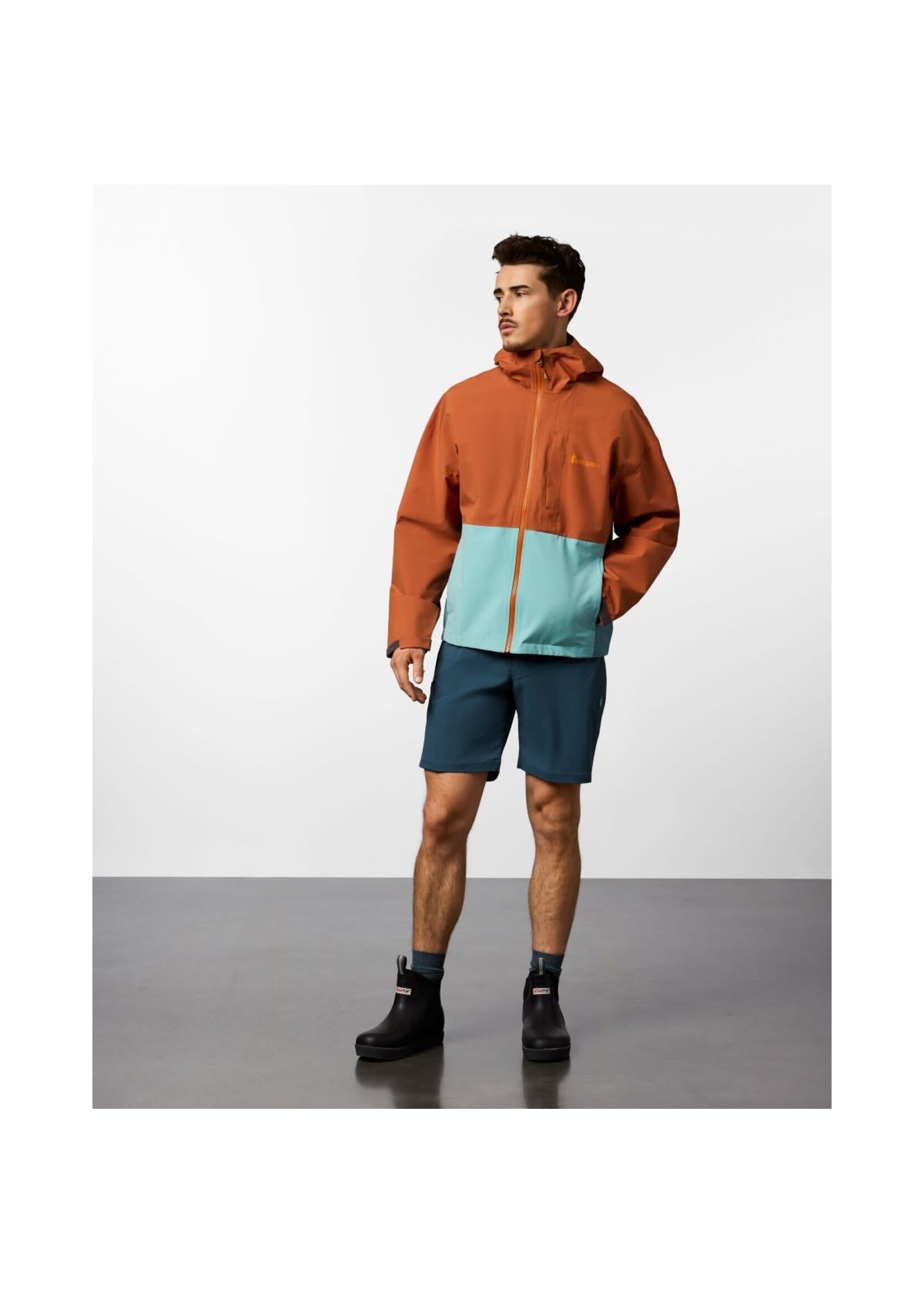 Cotopaxi Men's Cielo Rain Jacket - Whiskey/Tidepool