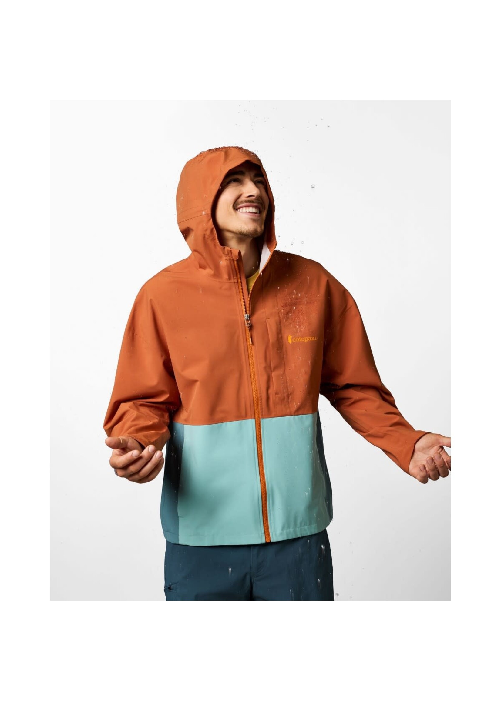 Cotopaxi Men's Cielo Rain Jacket - Whiskey/Tidepool